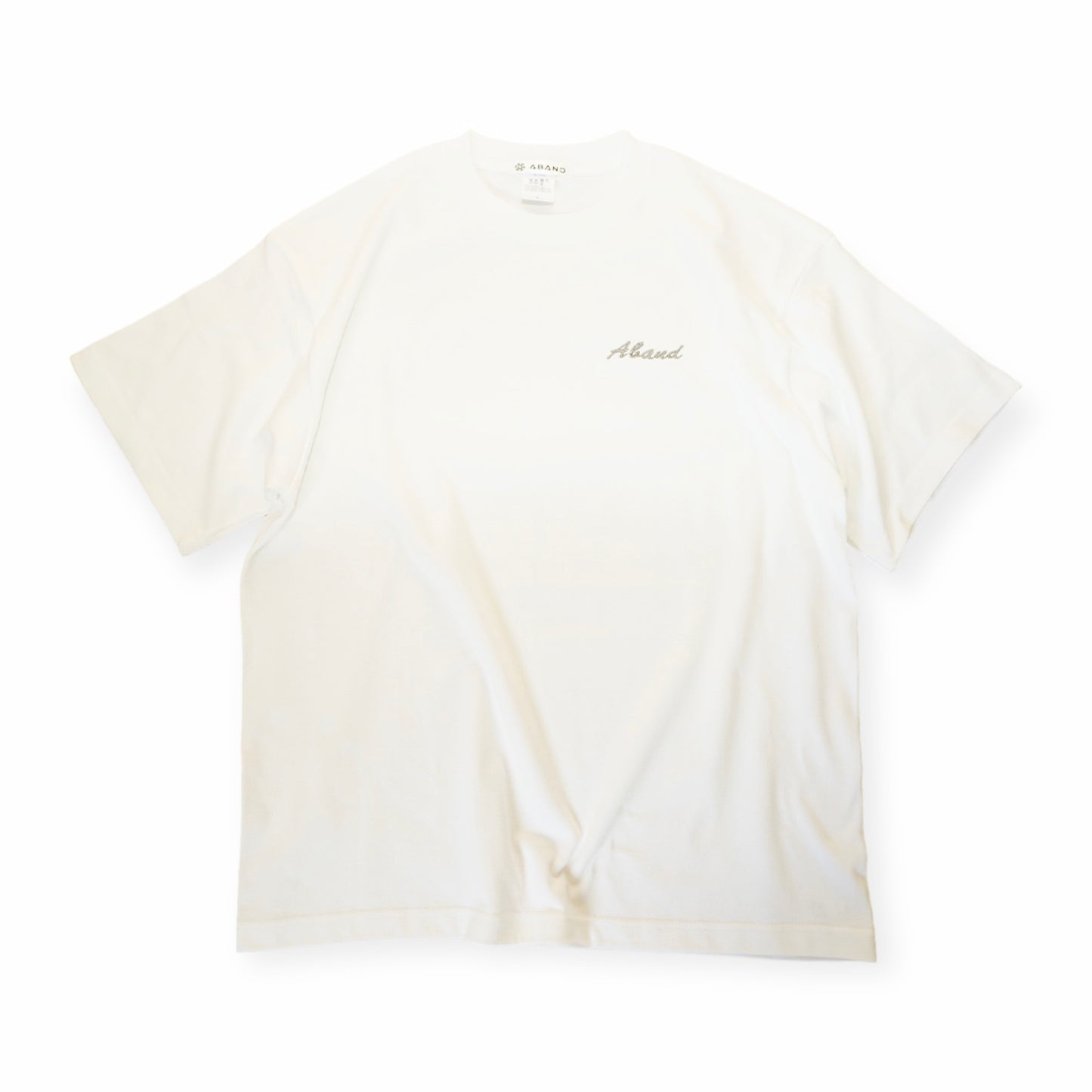 ABAND 8.2oz cotton recovery T-SHIRT 【WHITE】